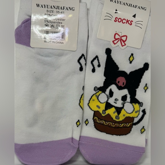 White Hello Kitty Socks - Picture 2 of 2